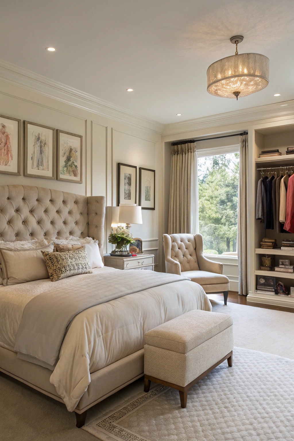 warm reading nook setup