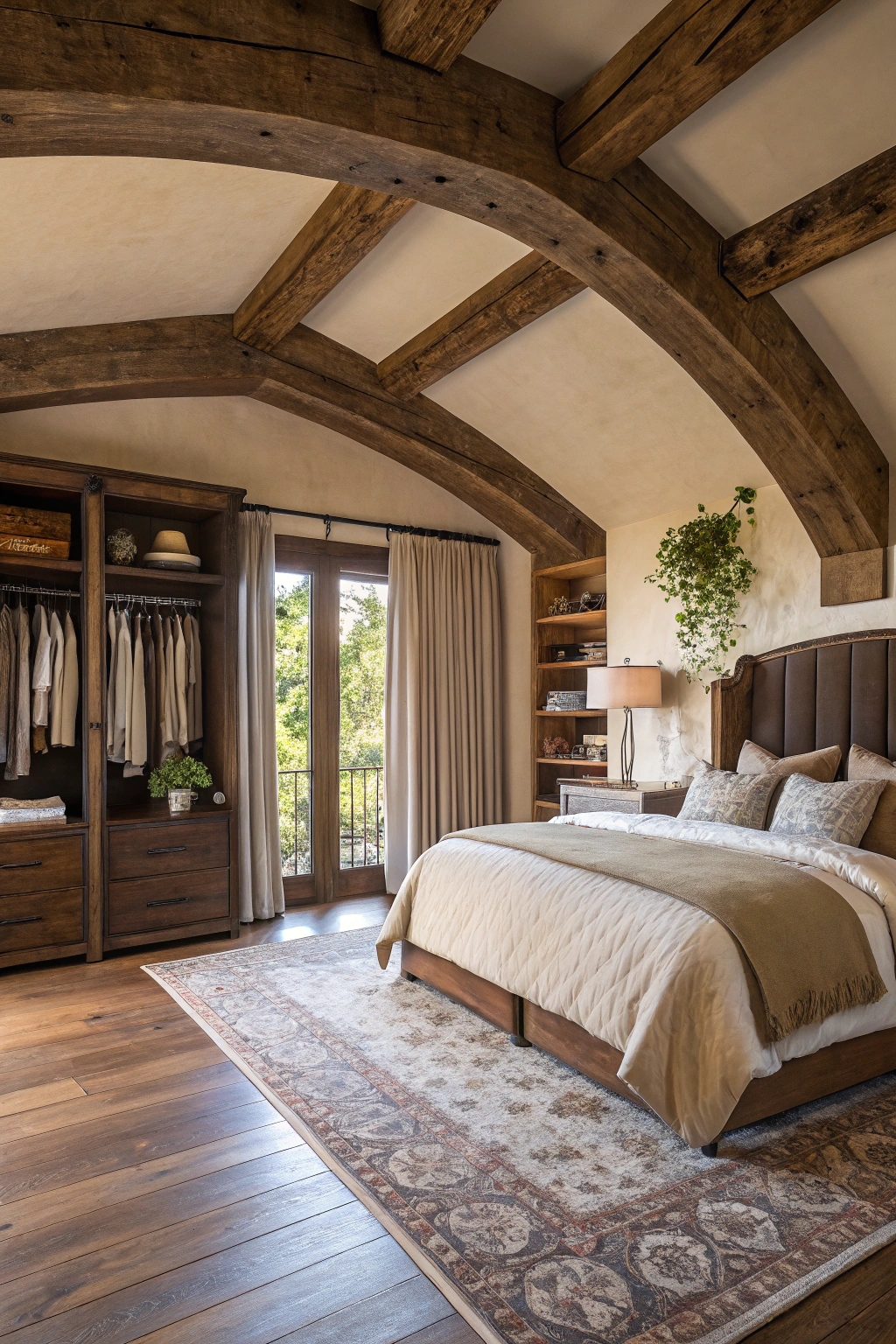 wooden accents create warmth