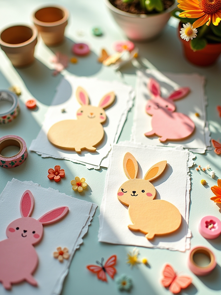 adorable spring animal card