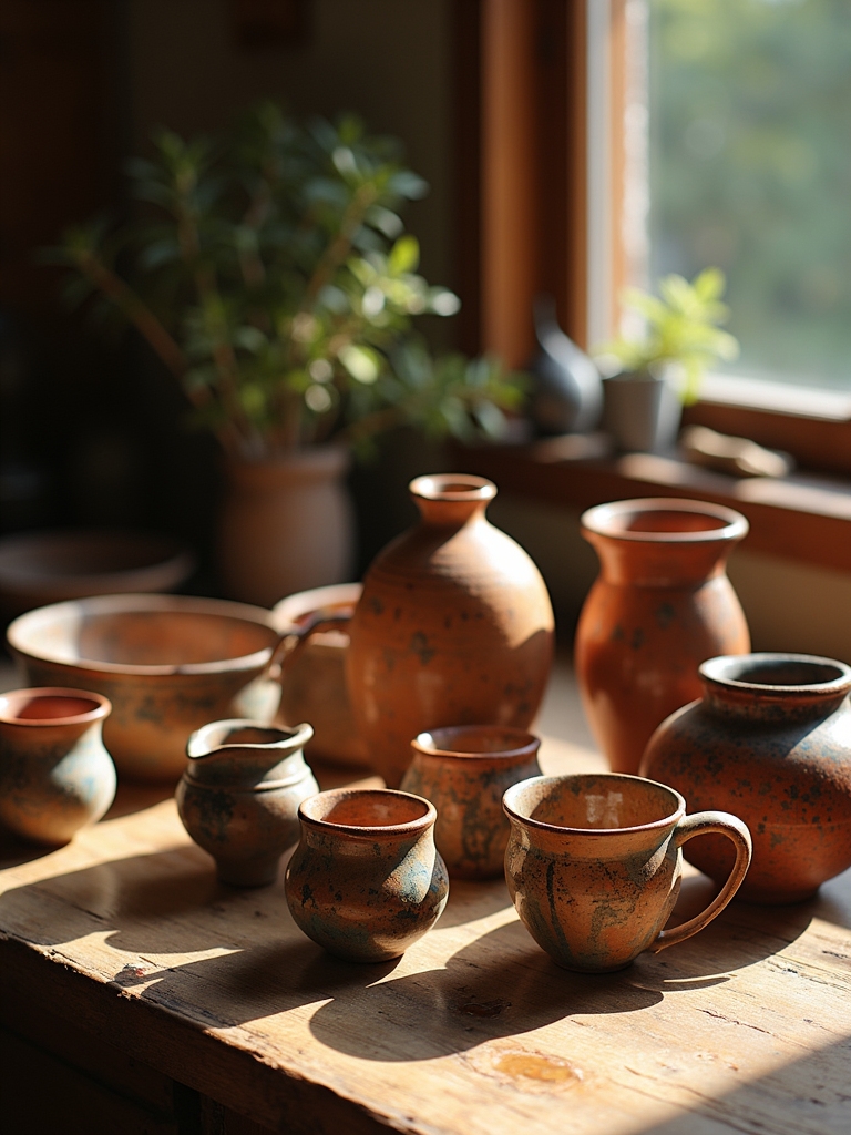 artisan crafted unique pottery
