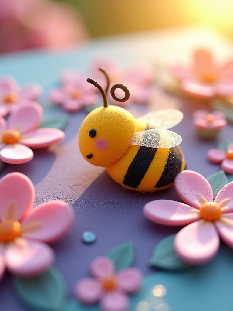 buzzy bee card craft