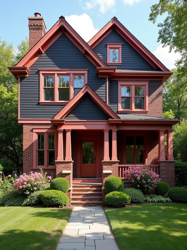charcoal elegance dusty rose