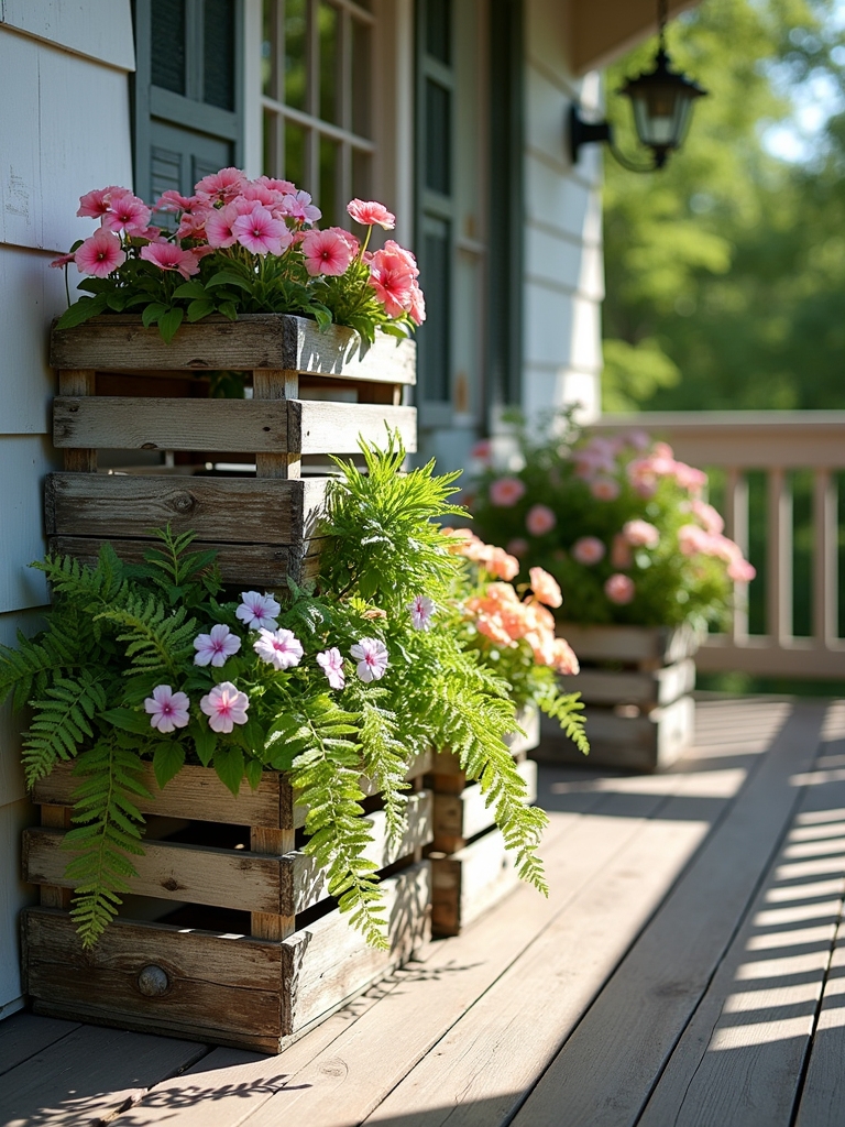 charming vintage crate displays
