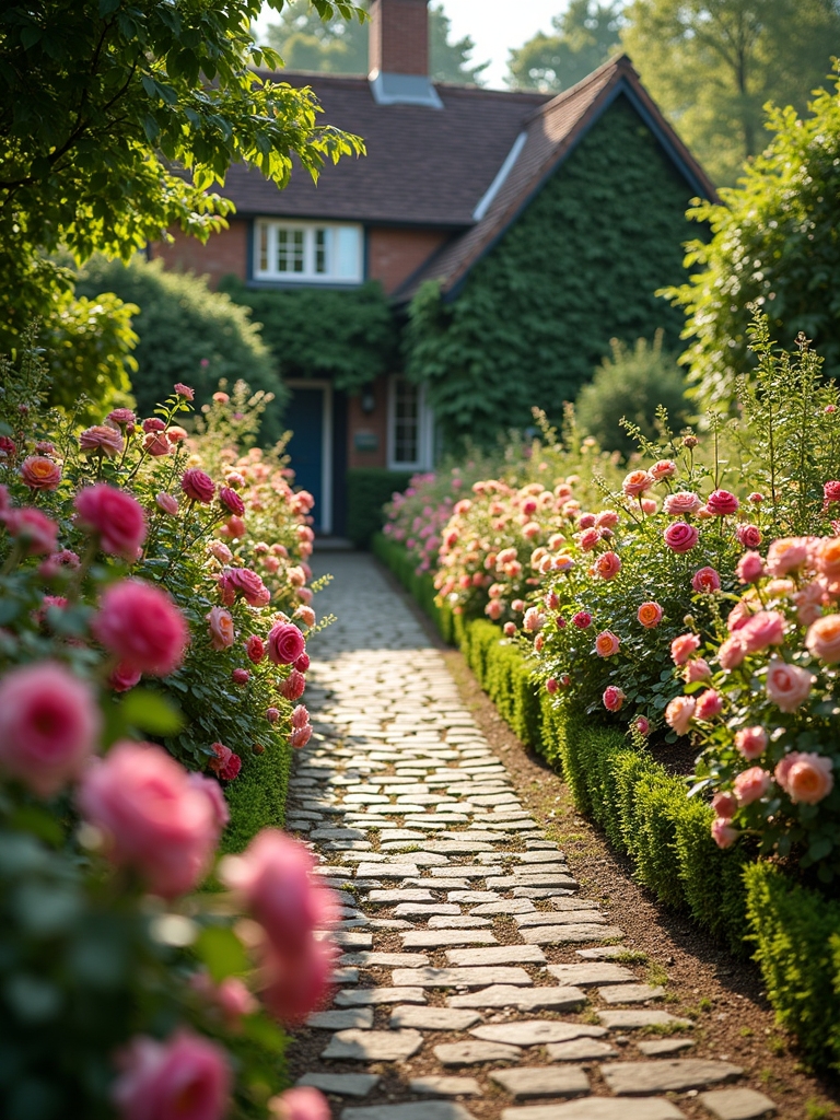charming vintage rose garden