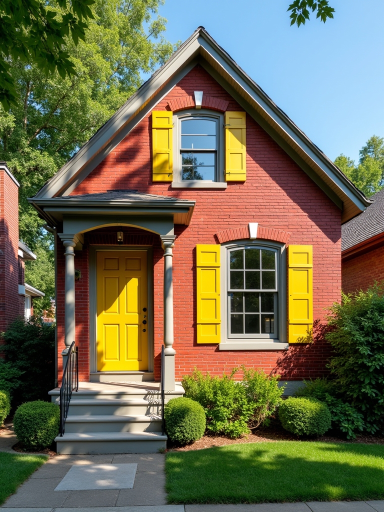 cheerful mustard gray combination