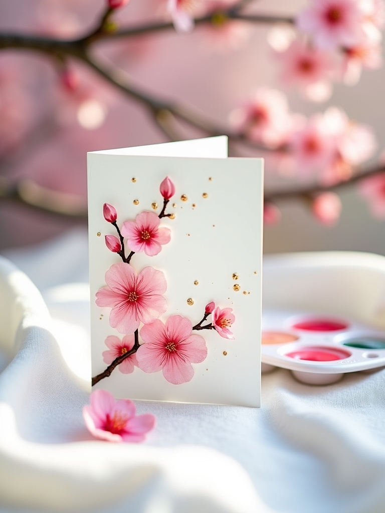 cherry blossom art creation