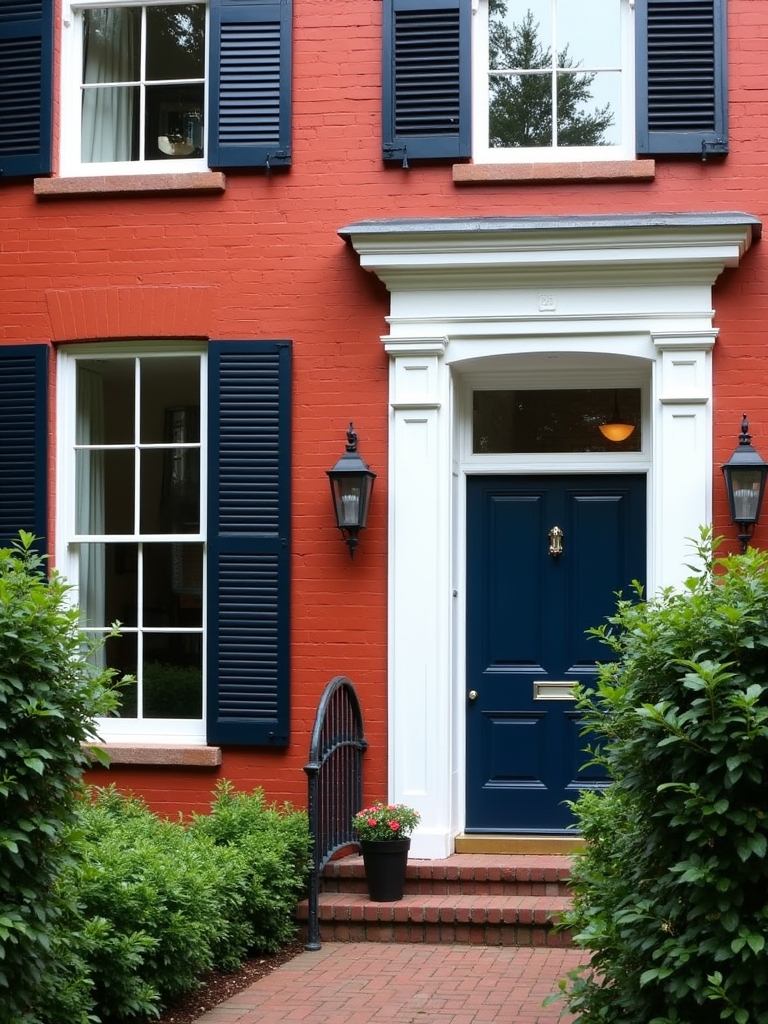 classic white navy pairing