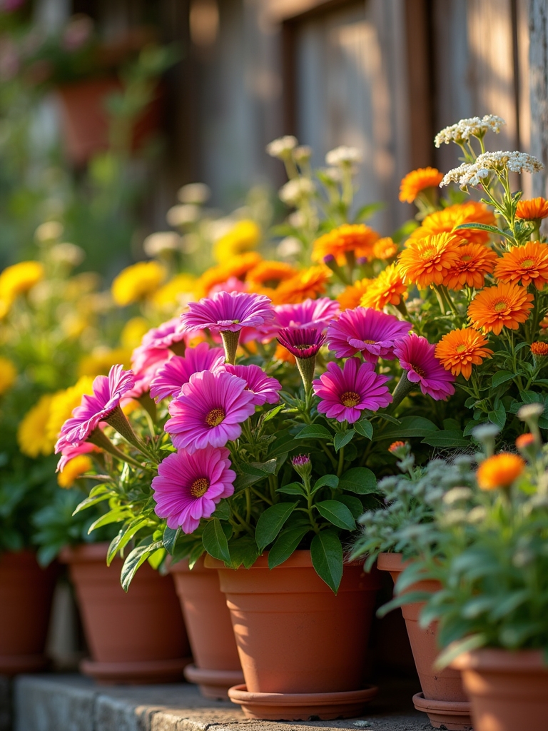 colorful blooms of nature