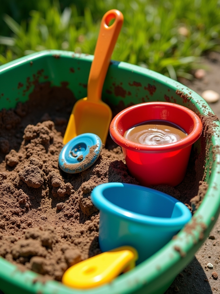 colorful sensory play kitchen