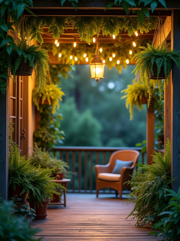 cozy fern lighting ideas