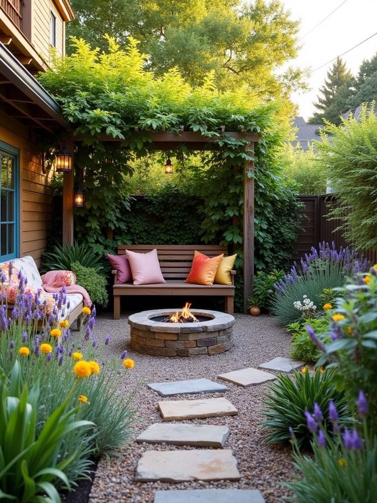 cozy outdoor retreat area