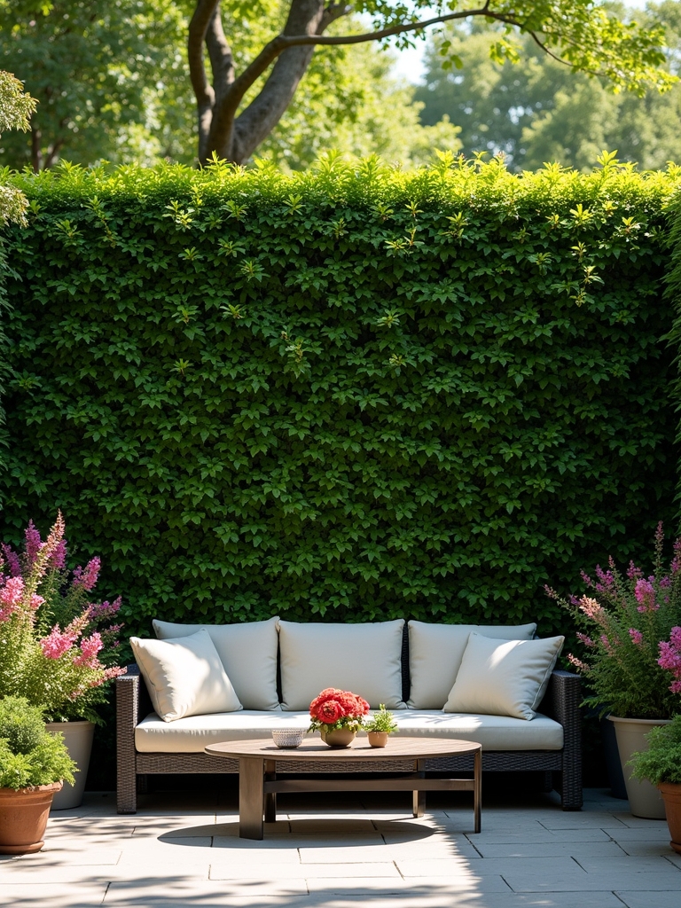 creating a secluded oasis