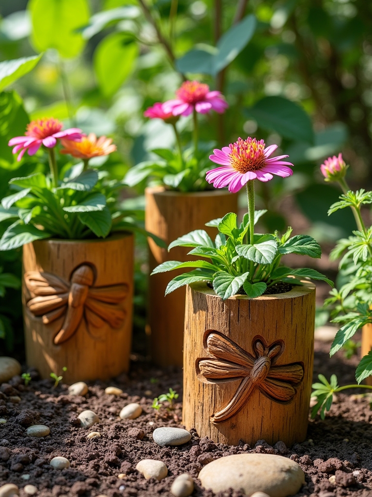 creative wooden plant holders