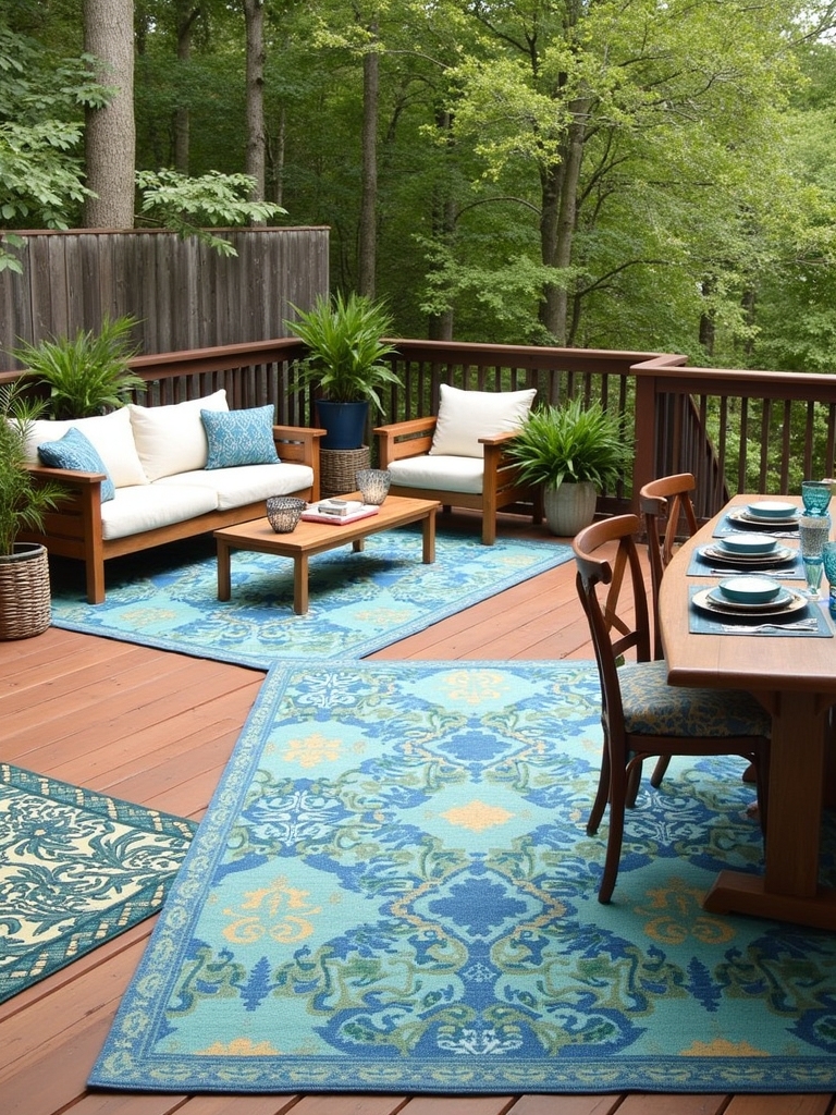 define spaces with rugs