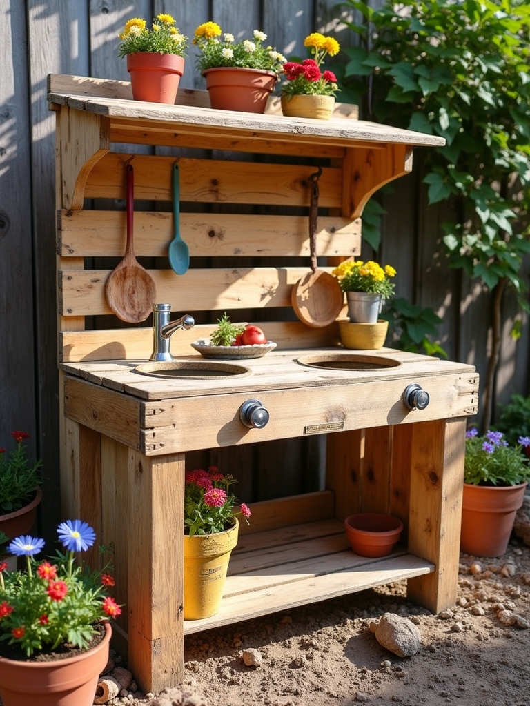 diy pallet mud kitchen