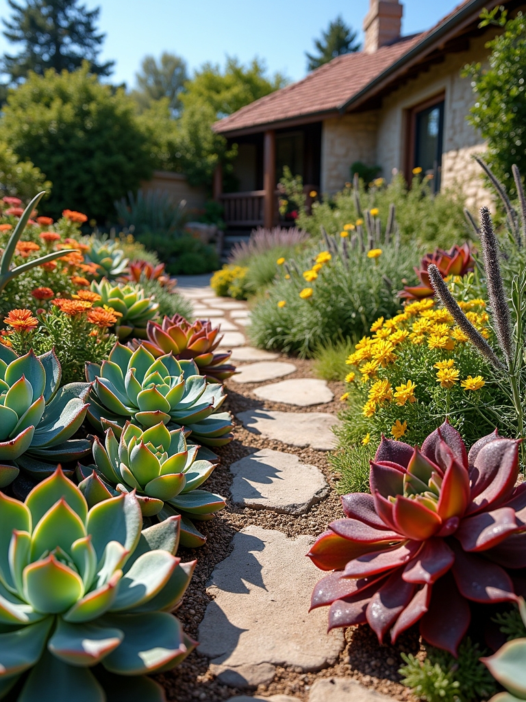 drought tolerant succulent garden design