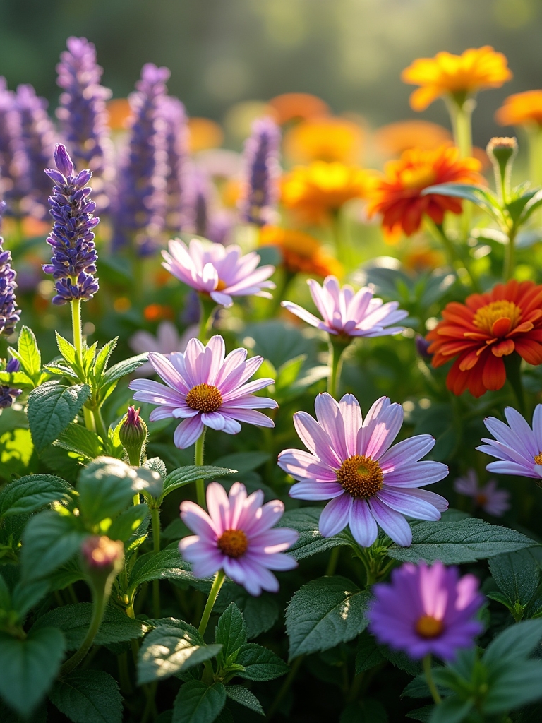 fragrant herbs enhance flowers