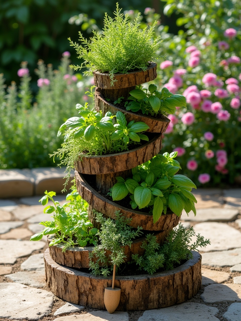 innovative herb spiral planter