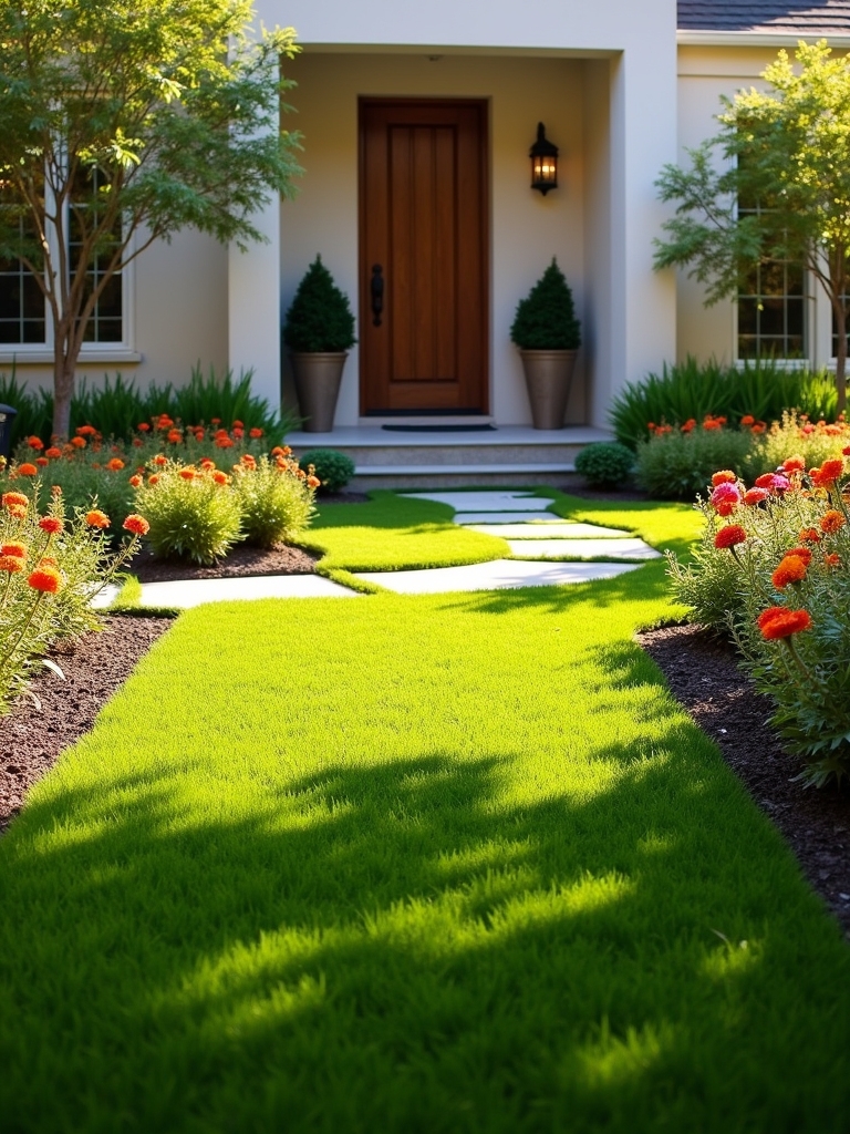 low maintenance green lawns