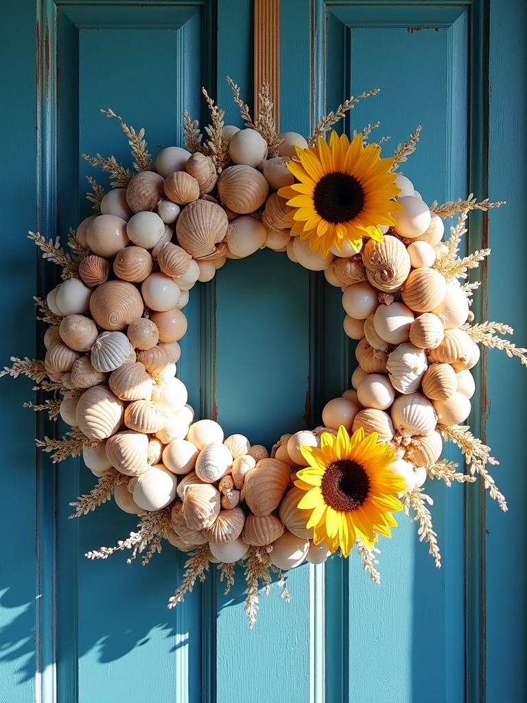 nautical seashell summer wreaths