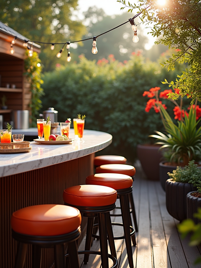 outdoor bar essentials setup