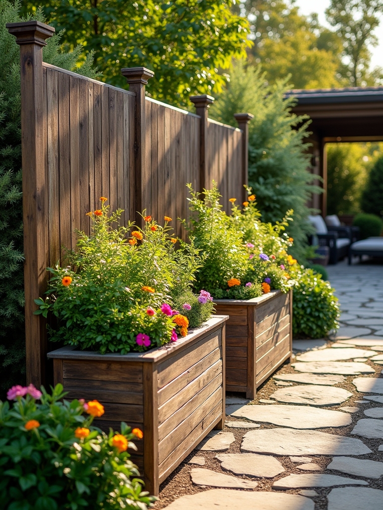 planter box privacy dividers