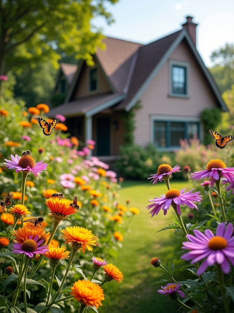 pollinator friendly flower bed tips