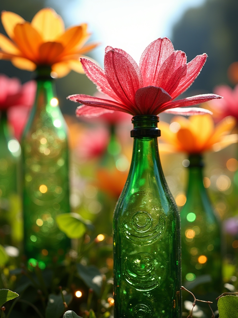 recycled garden decoration project