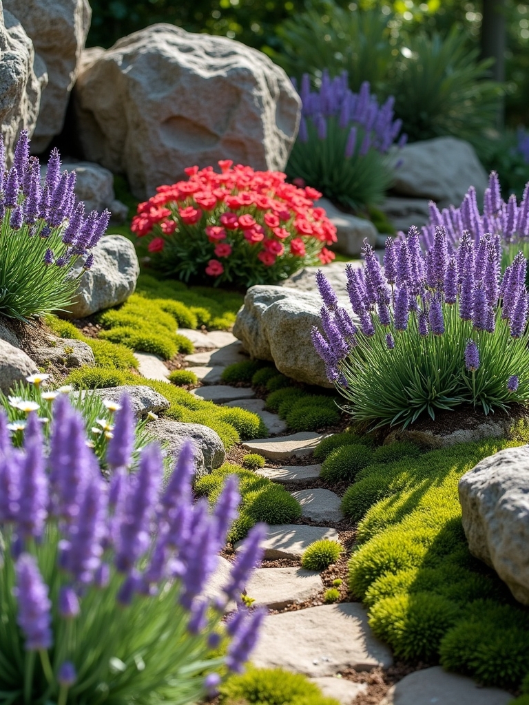 rock garden flower combinations