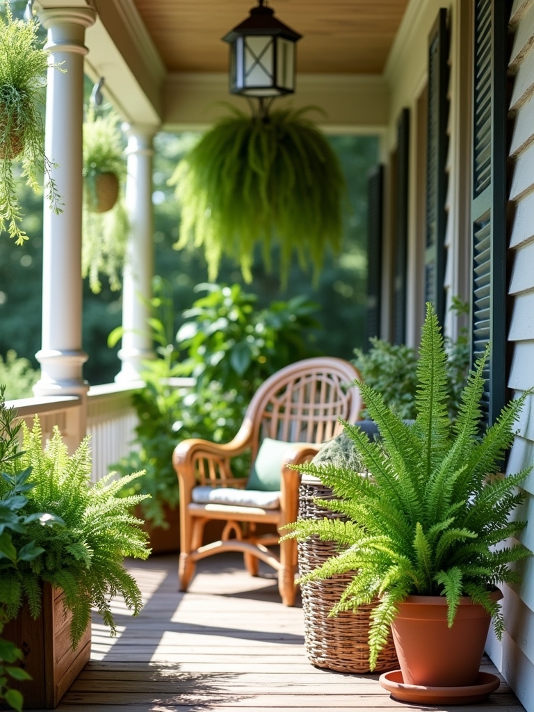 seasonal fern display ideas