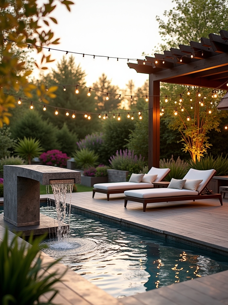 serene water feature styles
