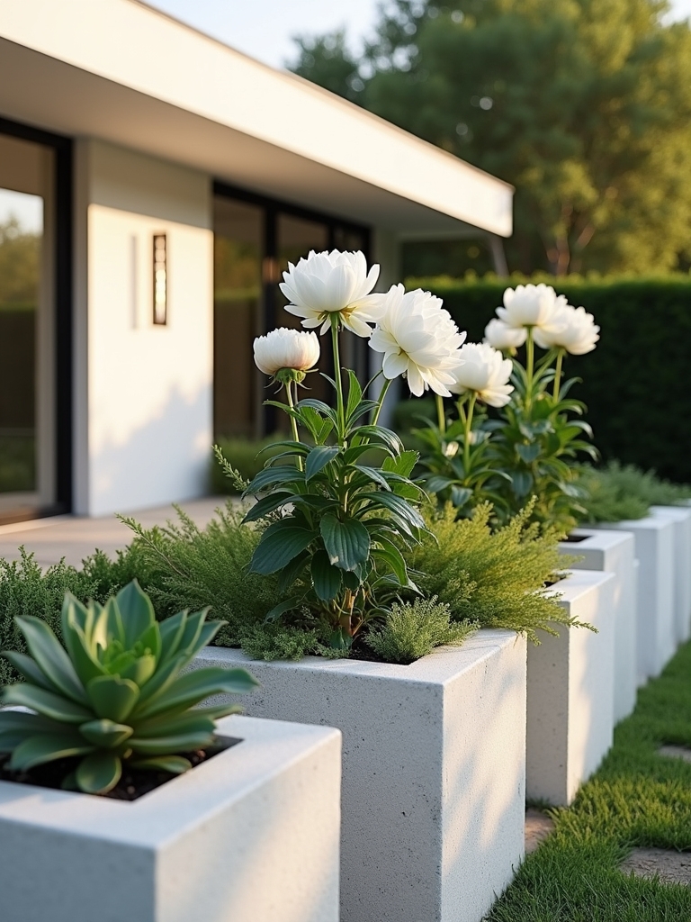 sleek monochrome flower design