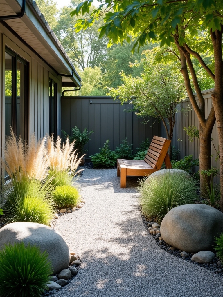 stylish low maintenance rock garden