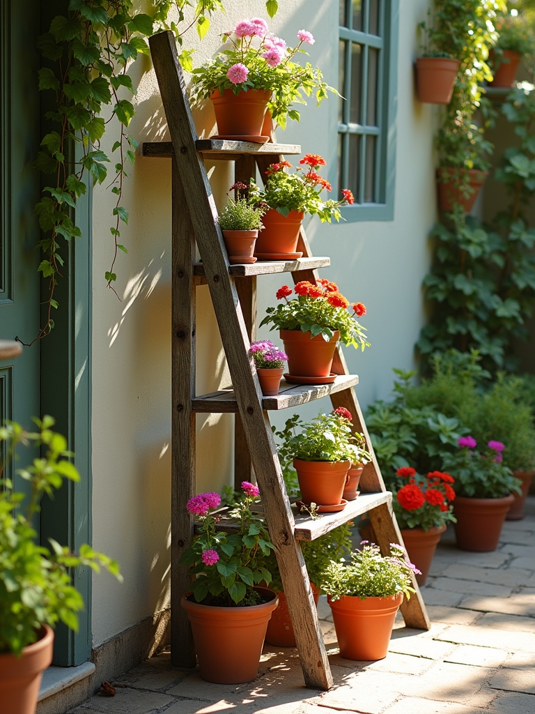 stylish space saving plant display