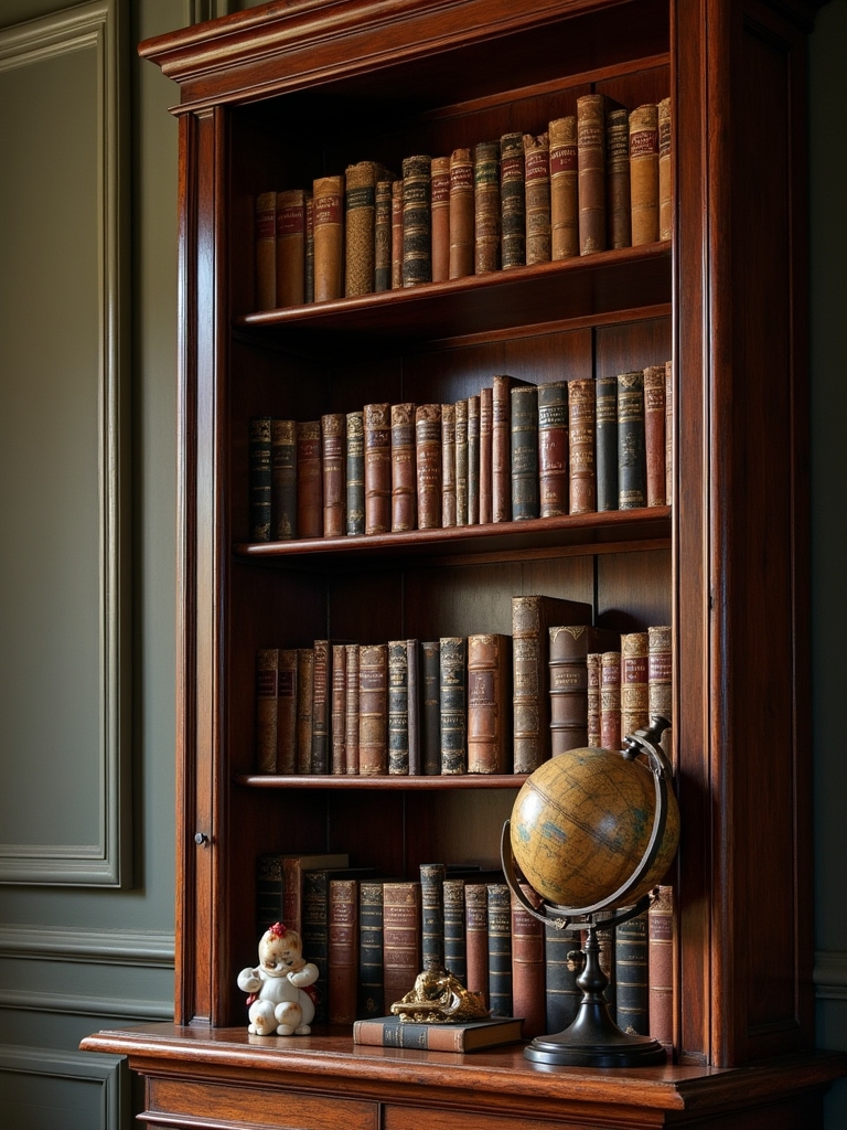 timeless bookshelves and decor