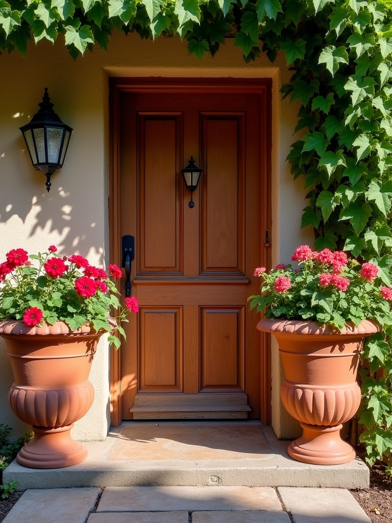 timeless rustic terracotta planters