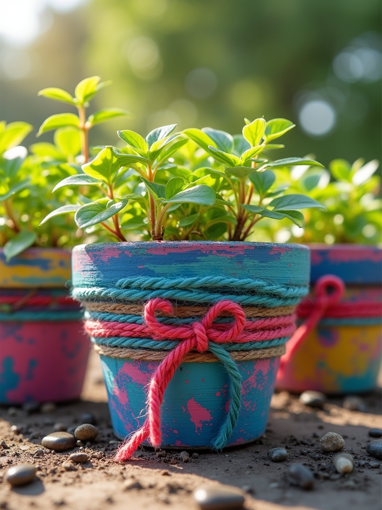 twine adds rustic charm