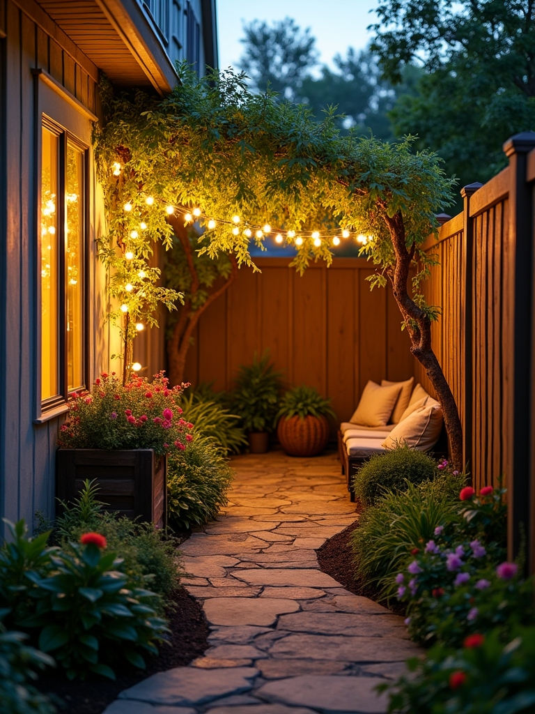 twinkling lights create ambiance