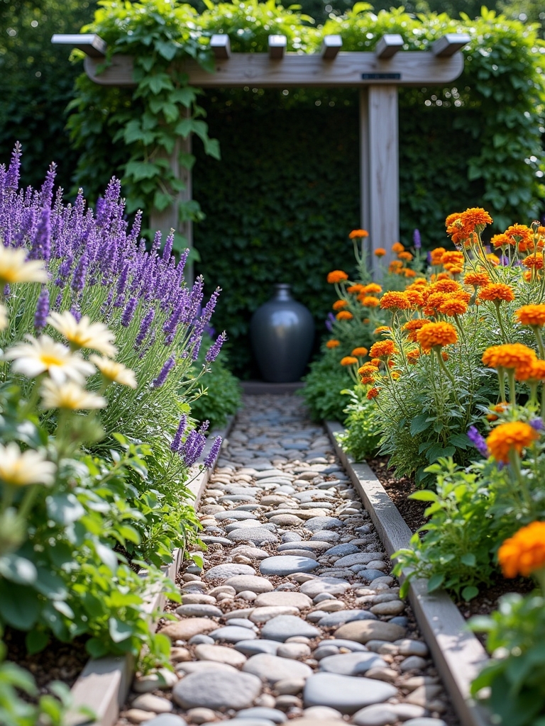 upcycled flower bed borders