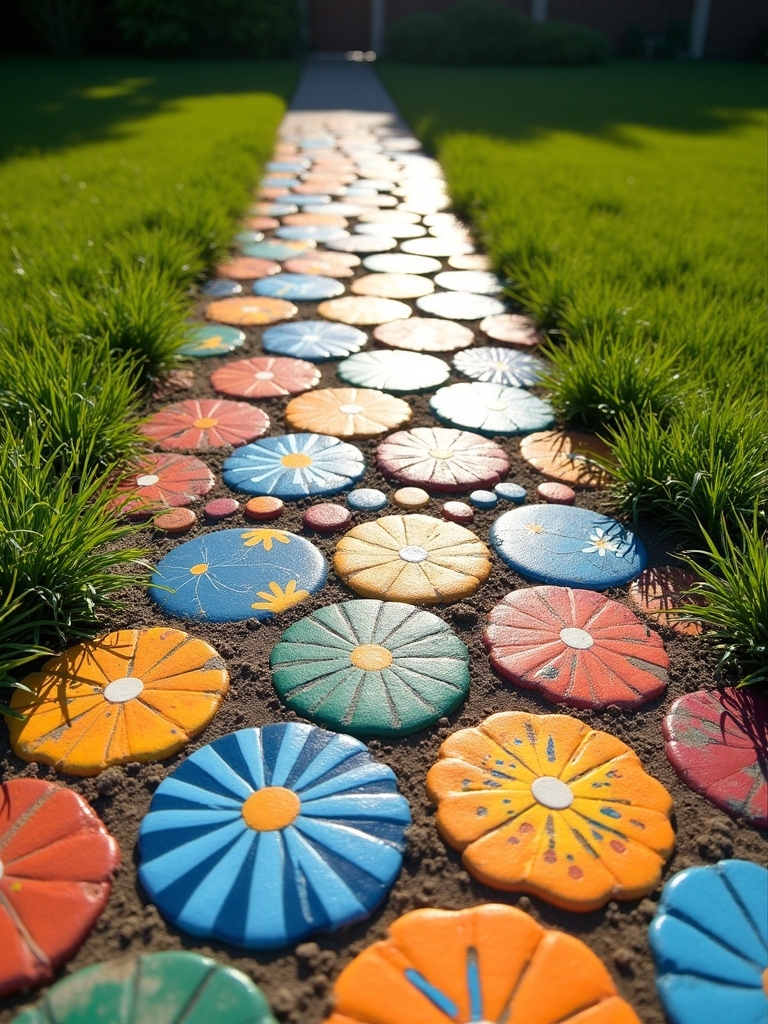 vibrant outdoor mosaic designs