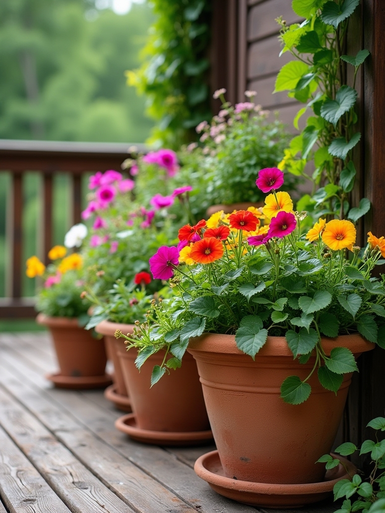 vibrant outdoor plant displays