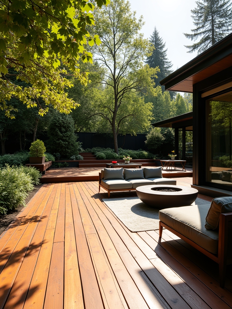 warm inviting outdoor retreat