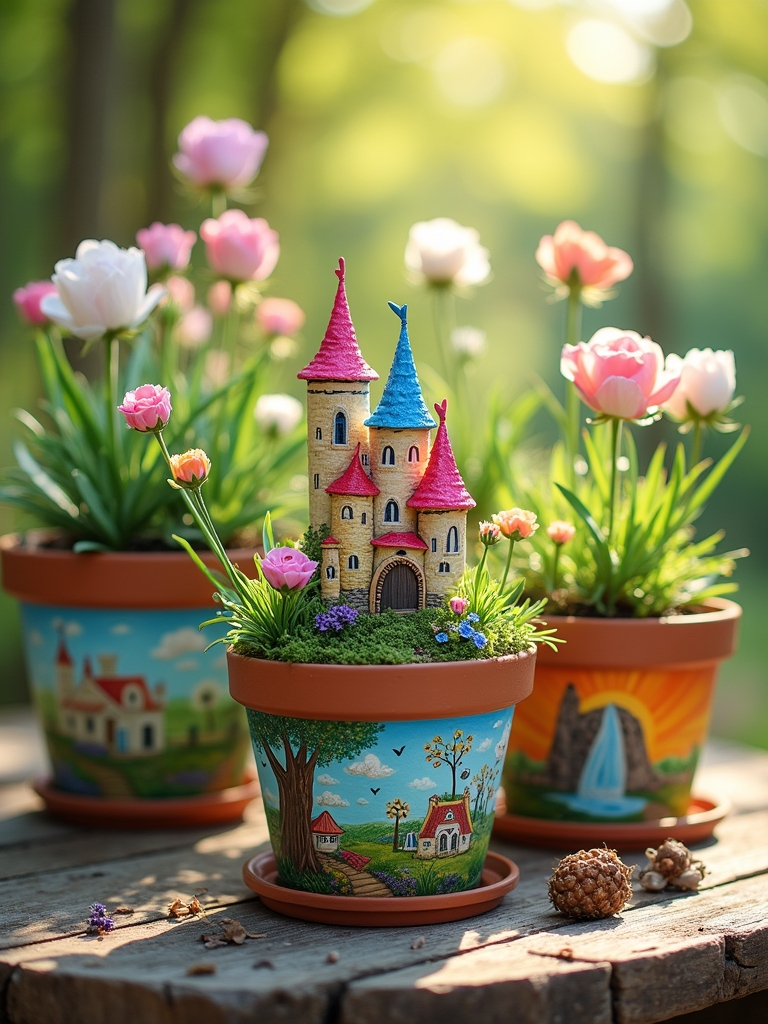 whimsical fairy tale pots