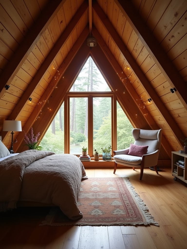 a frame attic bedroom transformation