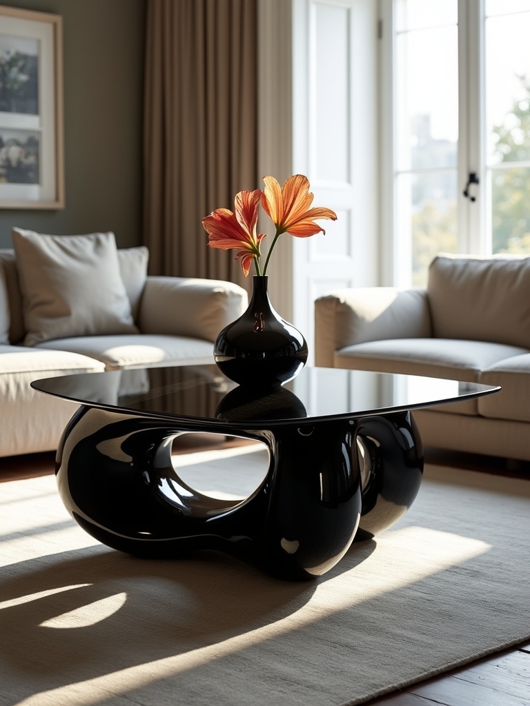 artistic black coffee tables