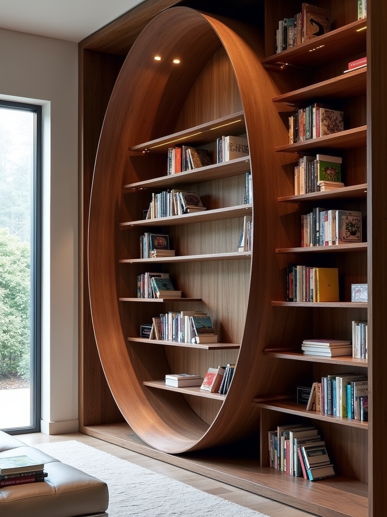 artistic functional book storage