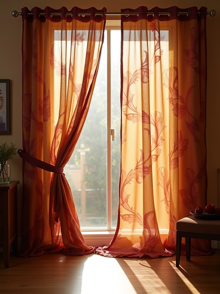 artistic modern cafe curtains