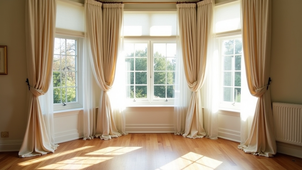 bay window curtain ideas