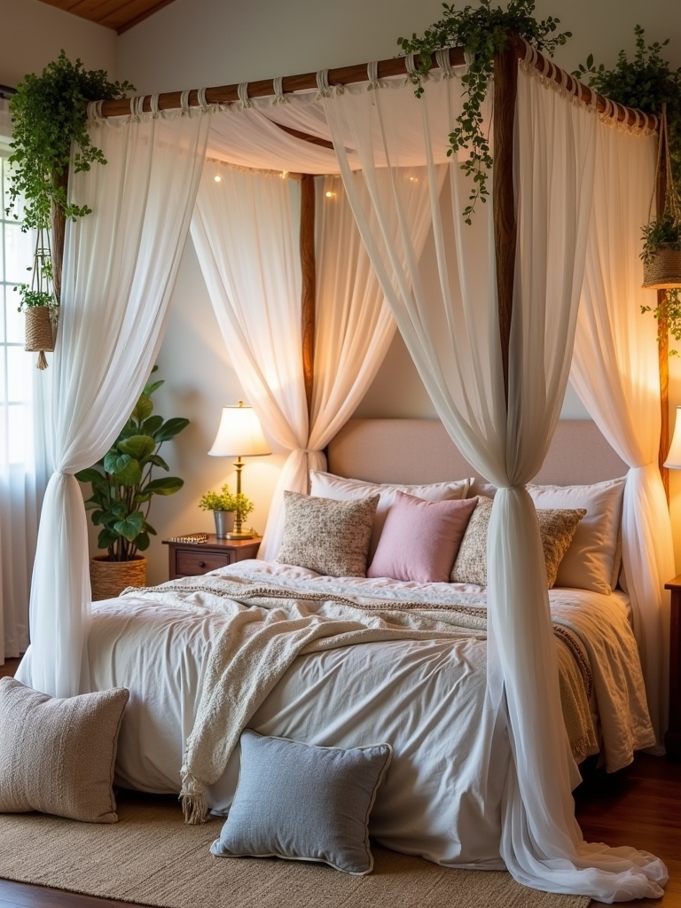 bohemian chic bedroom sanctuary