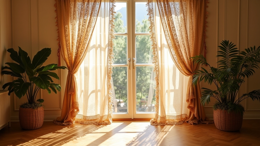 bohemian curtain decor ideas